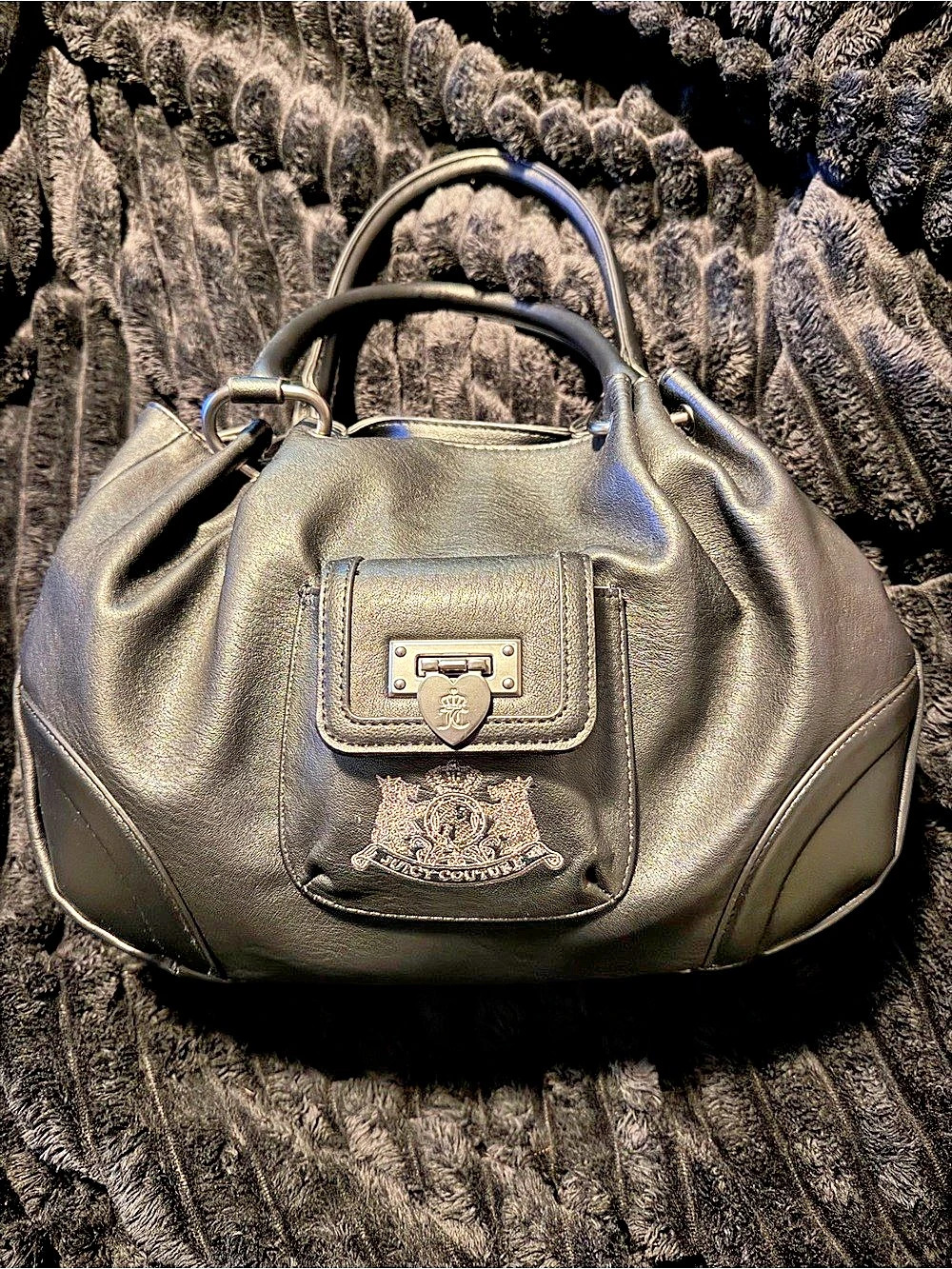 Juicy Couture Royal to Juicy Satchel Black Satchel